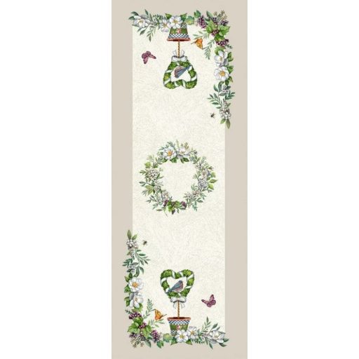 FANTASY GARDEN VIRÁGOS, LEPKÉS PRÉMIUM GOBELIN KIS FUTÓ 37X100 CM