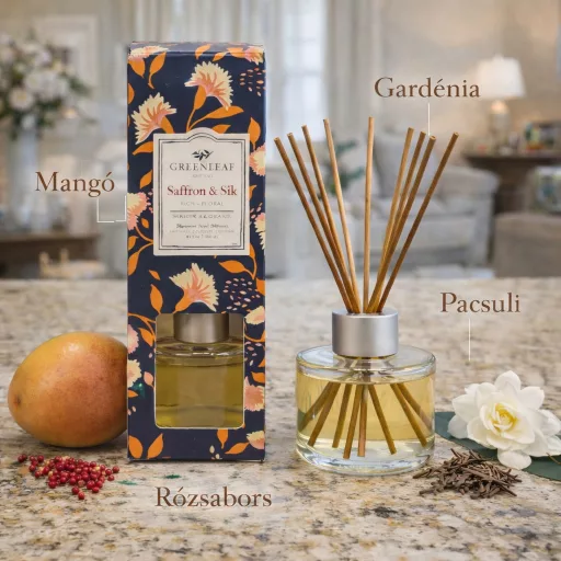 Greenleaf Saffron & Silk Signature Diffuser – pálcás illatosító- 118 ml