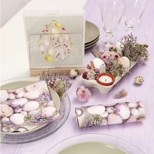 SWEET EASTER HÚSVÉTI NYUSZIS SZALVÉTA, 3 RÉTEGŰ, 20 DB/CSOMAG, HOME FASHION, 33x33 cm