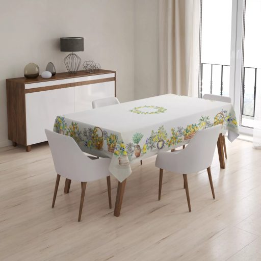 NAPOLI Citrom mintás mediterrán 140x240 cm asztalterítő