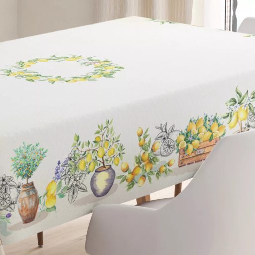 NAPOLI Citrom mintás mediterrán 140x240 cm asztalterítő