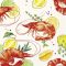 Shrimps garnélás szalvéta, 3 rétegű, 20 db/csomag, IHR, 33X33 CM