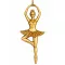 Arany balerina akasztós karácsonyfadísz – 13 cm