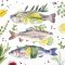 Delicious fish halas szalvéta, 3 rétegű, 20 db/csomag, IHR, 33X33 CM
