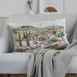 LEVENDULA FARM DÍSZPÁRNA HUZAT TÖLTETTEL, 50X70 CM