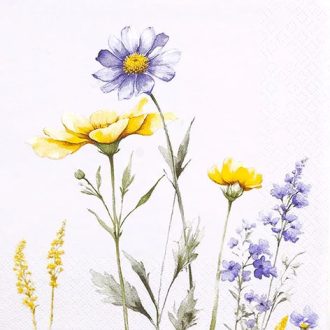   SILVIA VIRÁGOS SZALVÉTA, 3 RÉTEGŰ, 20 DB/CSOMAG, HOME FASHION, 33x33 CM