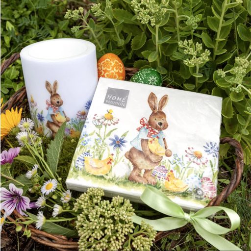 SWEET BUNNY HÚSVÉTI SZALVÉTA, 3 RÉTEGŰ, 20 DB/CSOMAG, HOME FASHION,33x33 cm