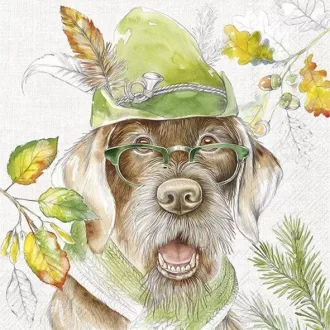   Hunting dog vadászkutyás szalvéta, 3 rétegű, 20 db/csomag, IHR, 33x33 cm
