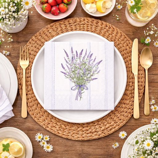 Lavender harmony levendulás szalvéta, 3 rétegű, 20 db/csomag, IHR