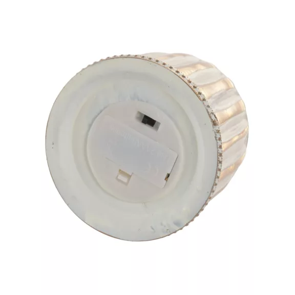 Világító LED-es ünnepi dekoráció – arany, 15 cm