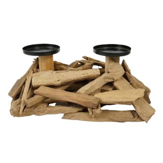 Uszadékfa mécsestartó, 32 cm