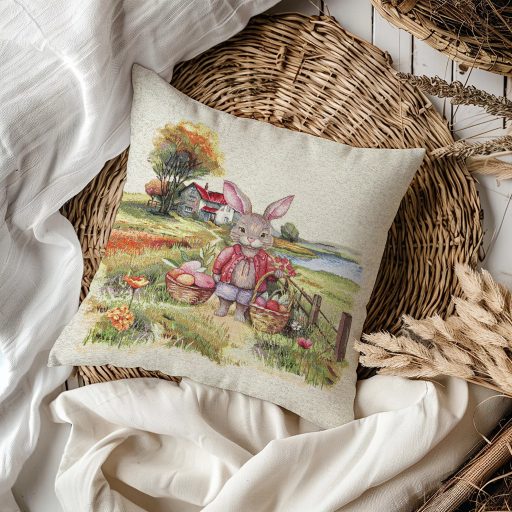 Húsvéti tojásgyűjtés díszpárna huzat
