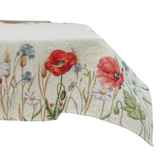 PIPACSOS, BÚZAVIRÁGOS ASZTALKÖZÉP 96X100 CM