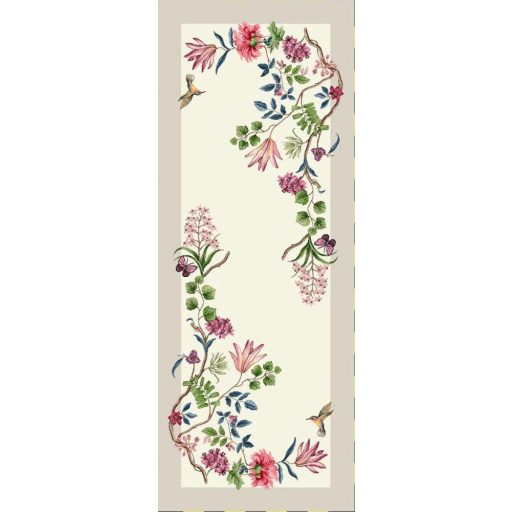 JAPÁN VIRÁGOS, PRÉMIUM GOBELIN KOLIBRIS KIS FUTÓ TERÍTŐ 37X100 CM