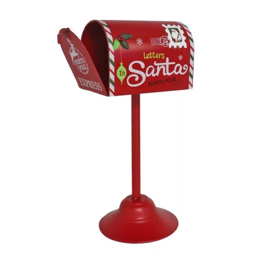 PIROS KARÁCSONYI POSTALÁDA, 32 CM