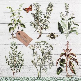   BOTANIC SZALVÉTA, 3 RÉTEGŰ, 20 DB/CSOMAG, HOME FASHION, 33x33 CM