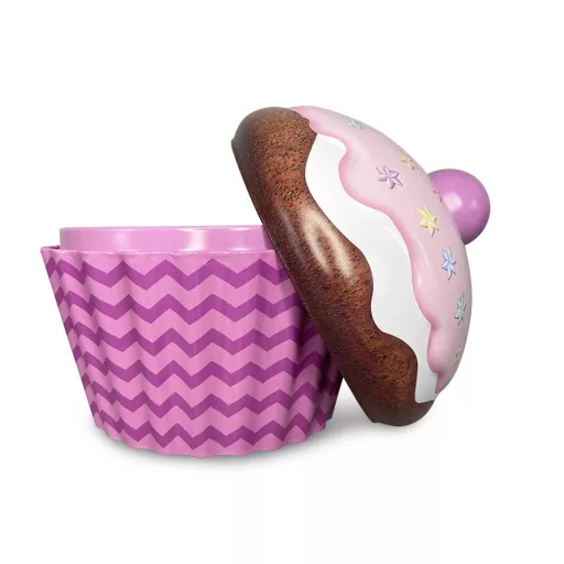 ÓRIÁS MUFFIN SÜTIS DOBOZ, RÓZSASZÍN
