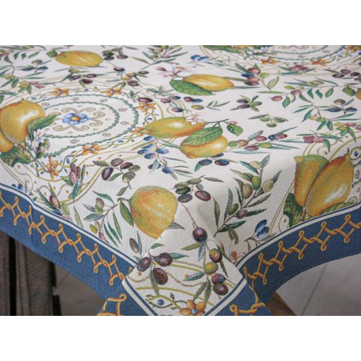 POSITANO CITROMOS, OLIVÁS MEDITERRÁN ASZTALKÖZÉP TERÍTŐ 96X100 CM