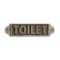 "TOILET" fém tábla