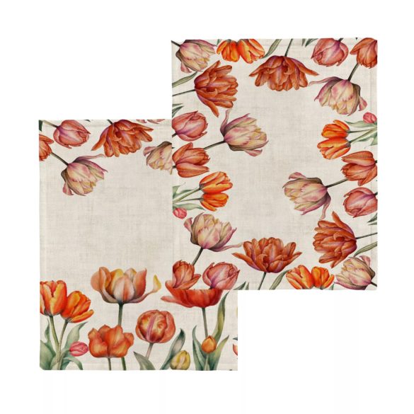 TULIP TULIPÁNOS, KÉT RÉSZES KONYHARUHA SZETT 40X60 CM