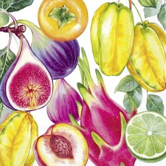   TROPICAL GYÜMÖLCSÖS SZALVÉTA, 3 RÉTEGŰ, 20 DB/CSOMAG, IHR