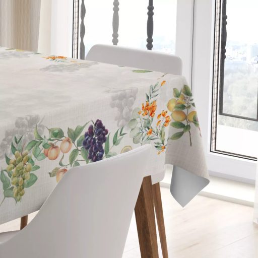 FRUTAS SZŐLŐ MINTÁS GYÜMÖLCSÖS 100X100 CM ASZTALTERÍTŐ