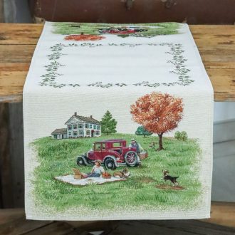   PIKNIK A PATAK PARTJÁN PRÉMIUM GOBELIN NAGY FUTÓ 44X140 CM