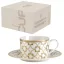 Pozzi Milano - Porcelán teáscsésze aljjal 220 ml – Déco mintával, díszdobozban