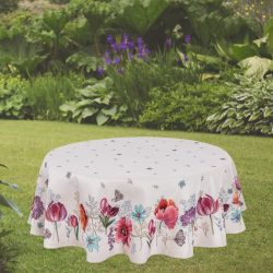   TULIPÁNOS KERT PRÉMIUM GÉPI GOBELIN ASZTALTERÍTŐ, KÖR ALAKÚ, 160 CM