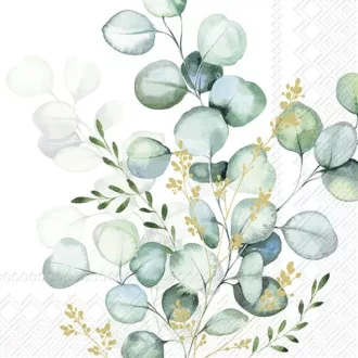 Eucalyptus bouquet szalvéta, 3 rétegű, 20 db/csomag, IHR