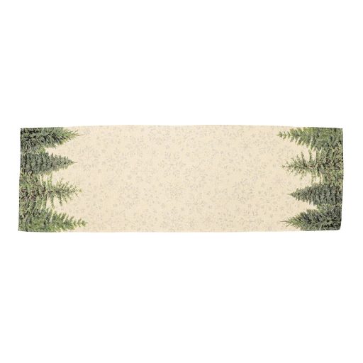 SILVER FOREST, FENYŐFÁS ASZTALI FUTÓ, 44X140 CM, EZÜST LUREX
