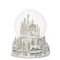 Fehér karácsonyi hógömb – White Christmas dallammal – 17 cm