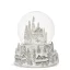 Fehér karácsonyi hógömb – White Christmas dallammal – 17 cm