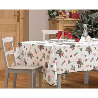   HOLLYSTAR TOBOZOS KARÁCSONYI SZENNYTASZÍTÓ ASZTALTERÍTŐ, XL-ES, 150X240 CM