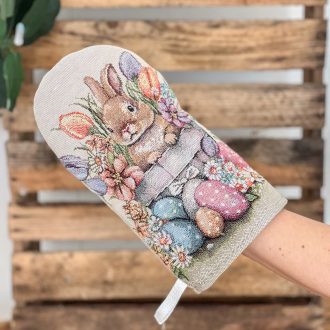 HÚSVÉTI NYUSZIS, TULIPÁNOS KESZTYŰ