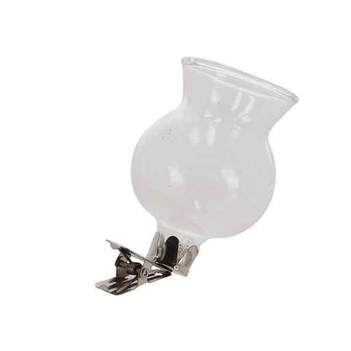 Csiptethető üveg váza, dekorációs kiegészítő, 3 db-os