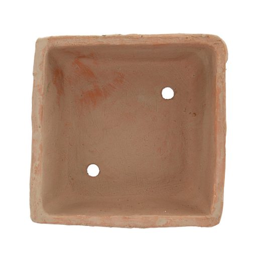 Terrakotta virágcserép, szögletes