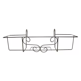Korlátra akasztható virágtartó virágládához, 62 cm