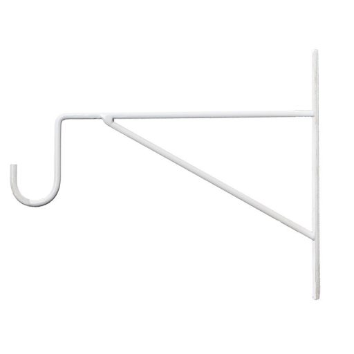 Klasszikus virágtartó konzol, fehér, 25 cm 