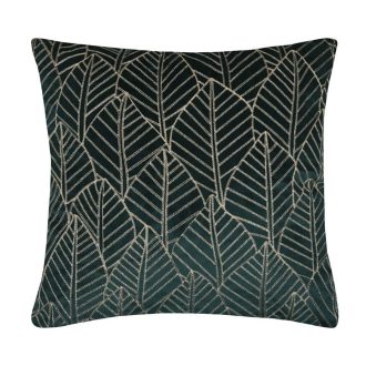 Forestia smaragdzöld, arany leveles párna töltettel