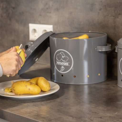 Burgonyatároló, sötétszürke, 5,94 literes