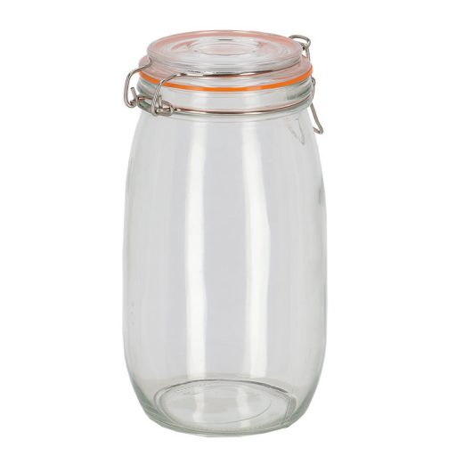 Csatos tároló üveg, 1,5 literes