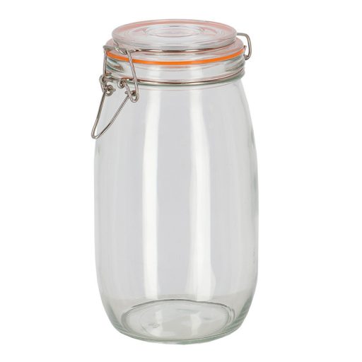 Csatos tároló üveg, 1,5 literes