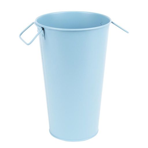 Fém váza, 3,2 literes, világoskék, 26 cm