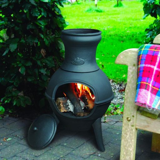 Öntöttvas teraszfűtő kályha, 70 cm