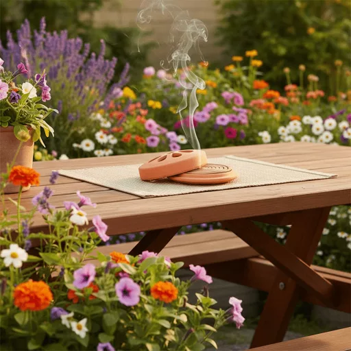 Szúnyogriasztó spirál terrakotta tartóban