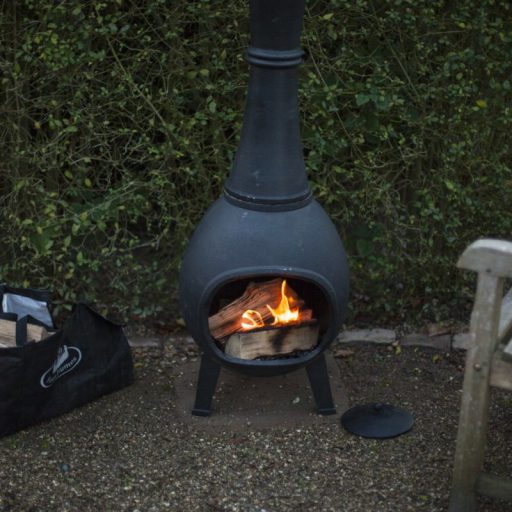 Öntöttvas teraszfűtő kályha, 121 cm