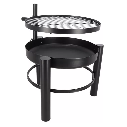 BBQ tűzrakó tál grillráccsal, 66 cm átmérőjű