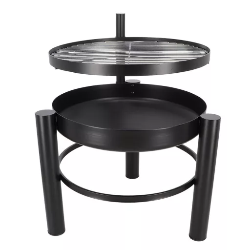BBQ tűzrakó tál grillráccsal, 66 cm átmérőjű