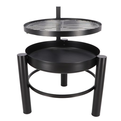 BBQ tűzrakó tál grillráccsal, 66 cm átmérőjű